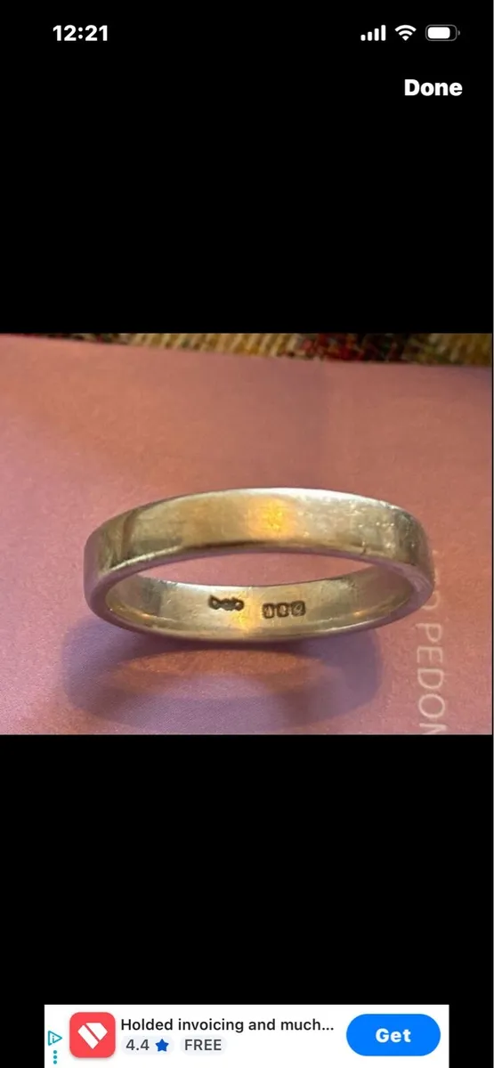Vintage Alan Ardiff Silver Ring - Image 1