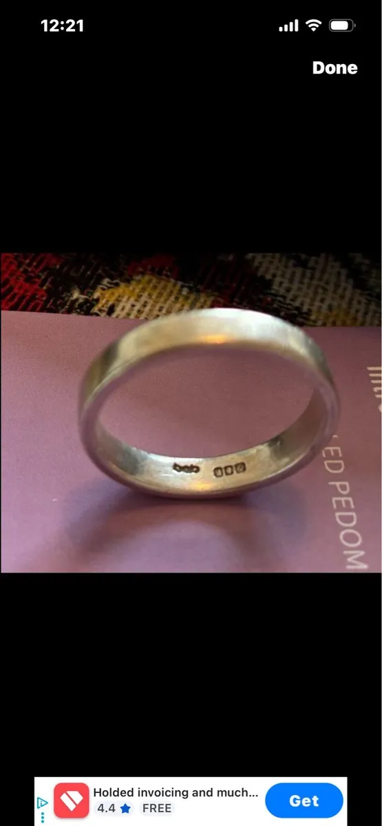 Vintage Alan Ardiff Silver Ring - Image 2