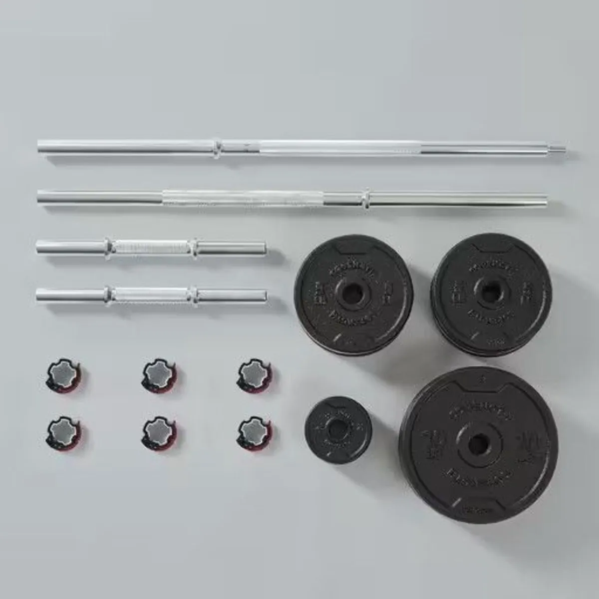 Weights 50 kg Cast Iron Dumbbells and Bar Set - Image 2