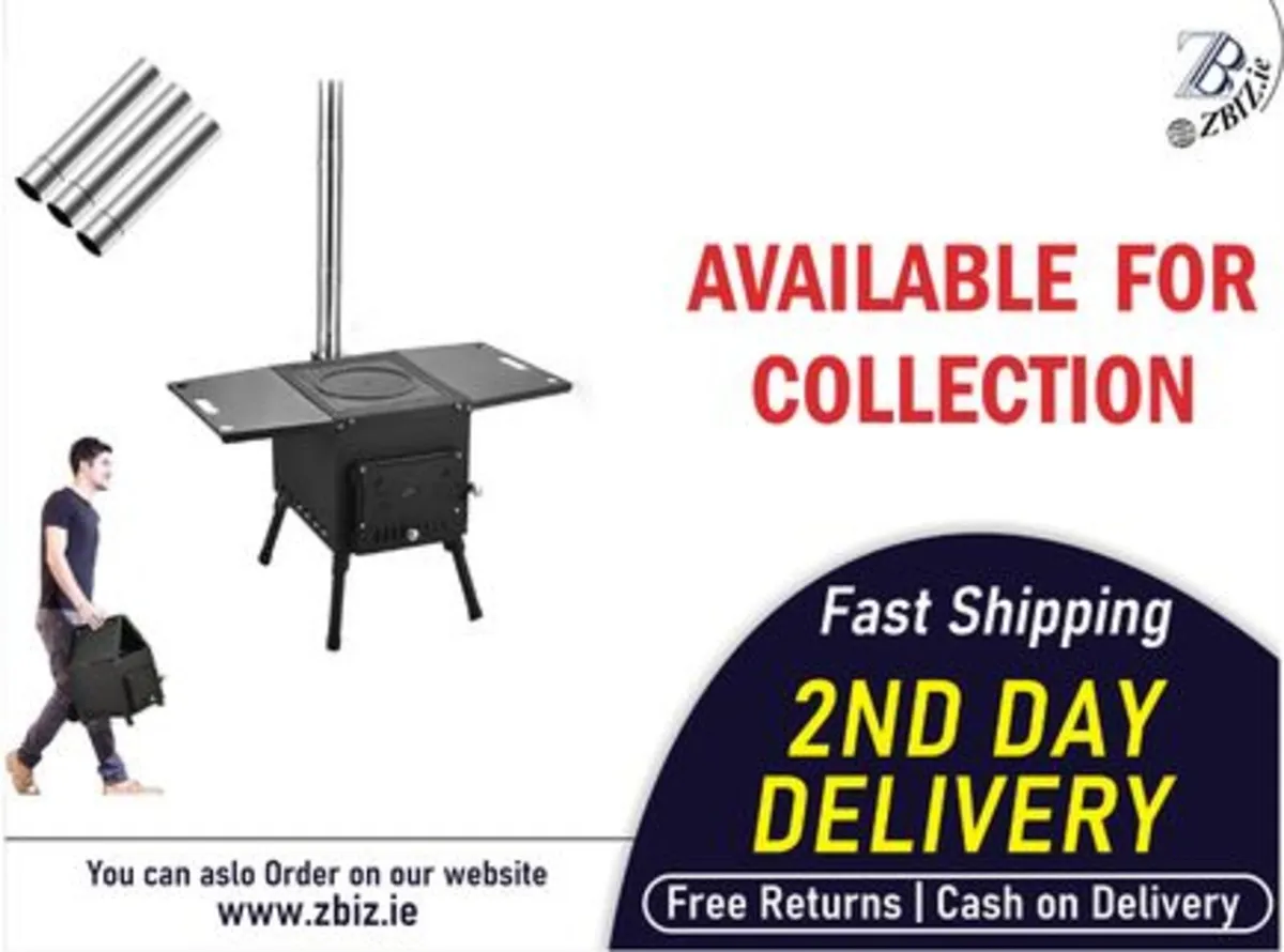 Cast Iron Wood Stove for outdoor Camping - Image 1