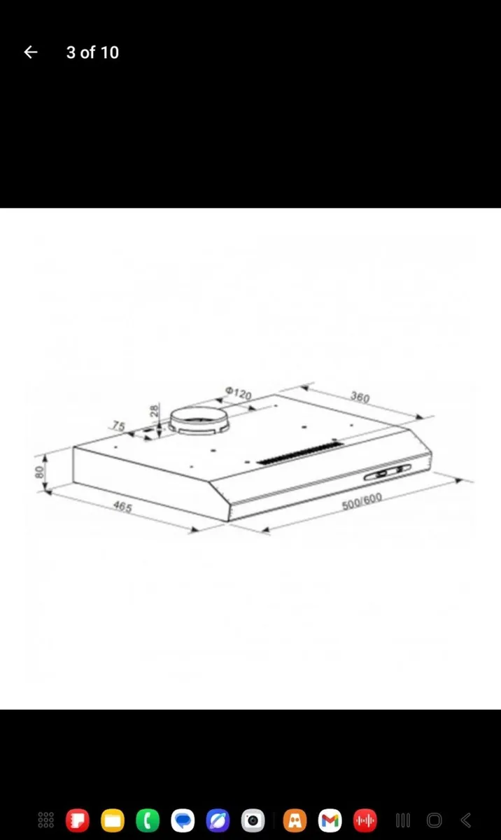 Cooker Hoods 60 CM Recycling or Direct Ducting - Image 2
