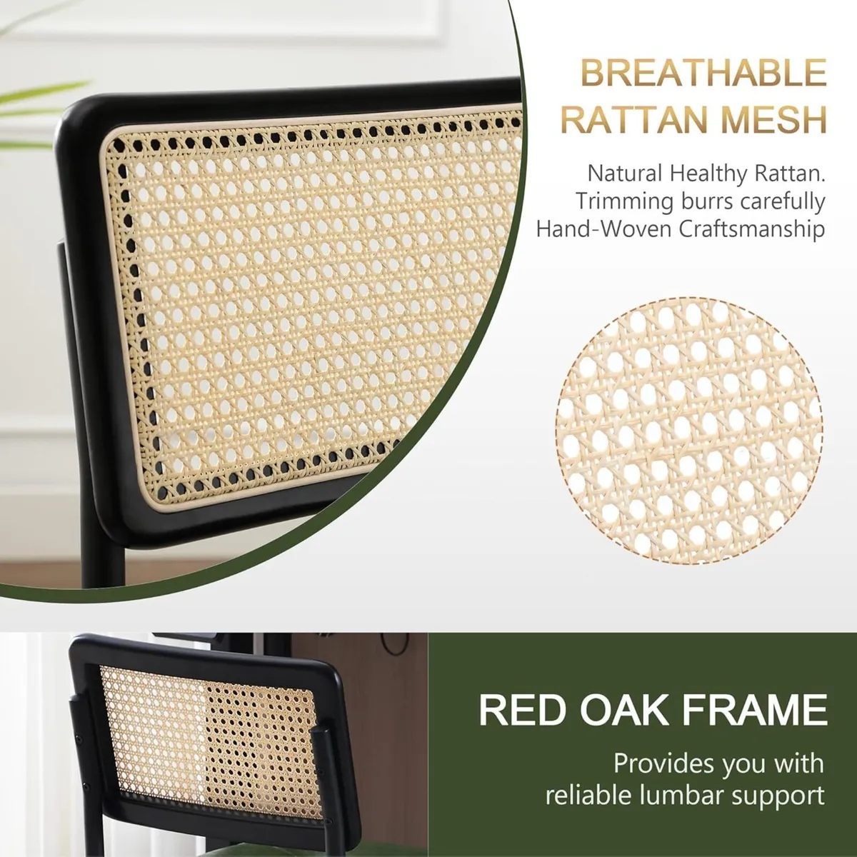 Rattan Desk Chair - Image 4