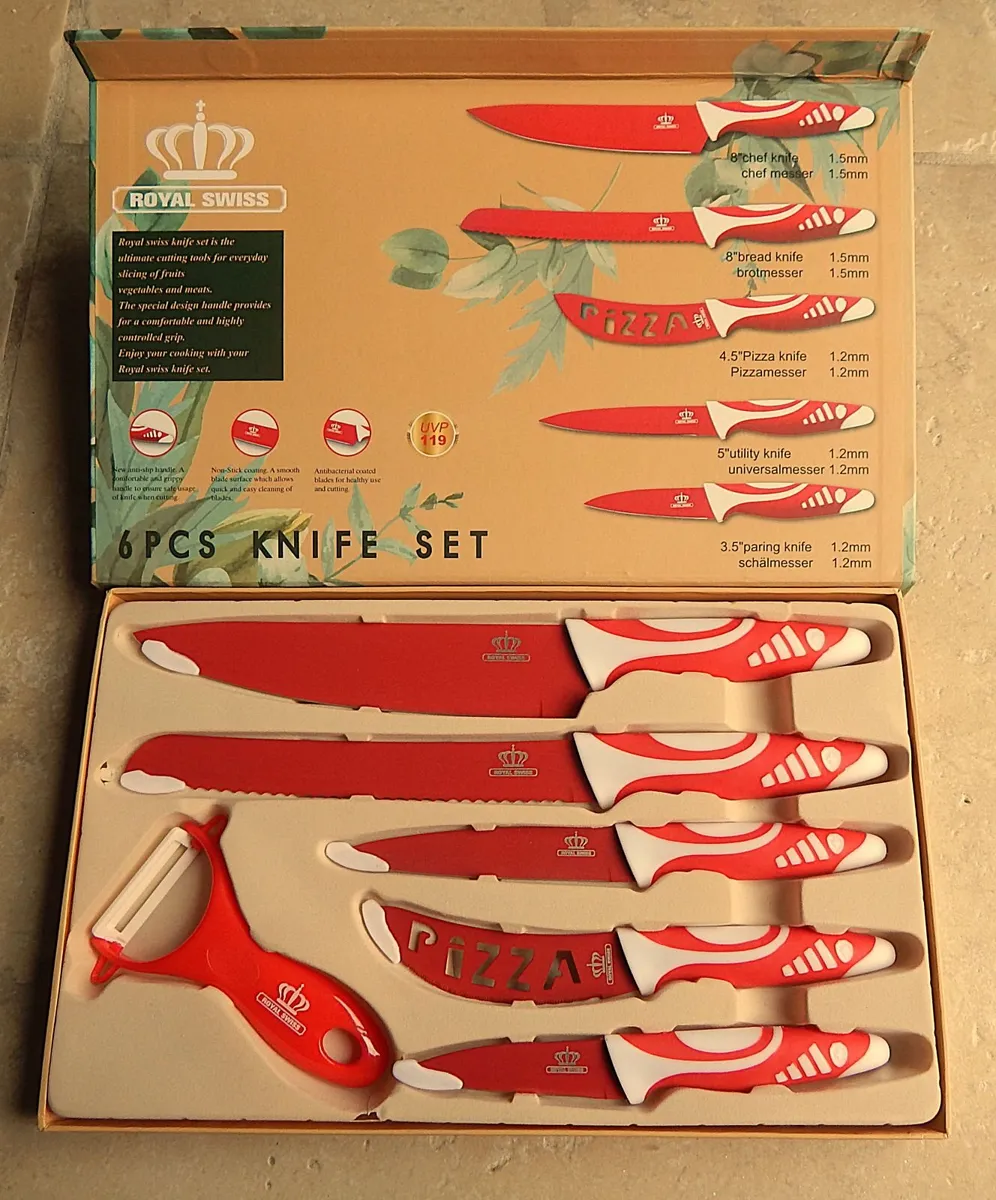 6 Piece Royal Swiss Knife Set - Image 1