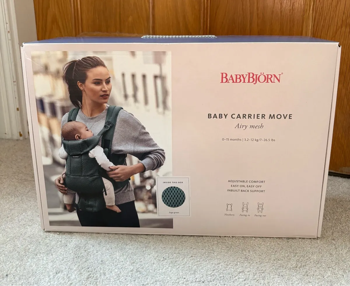 BabyBjorn Baby Carrier Move - Sage Green - Image 2