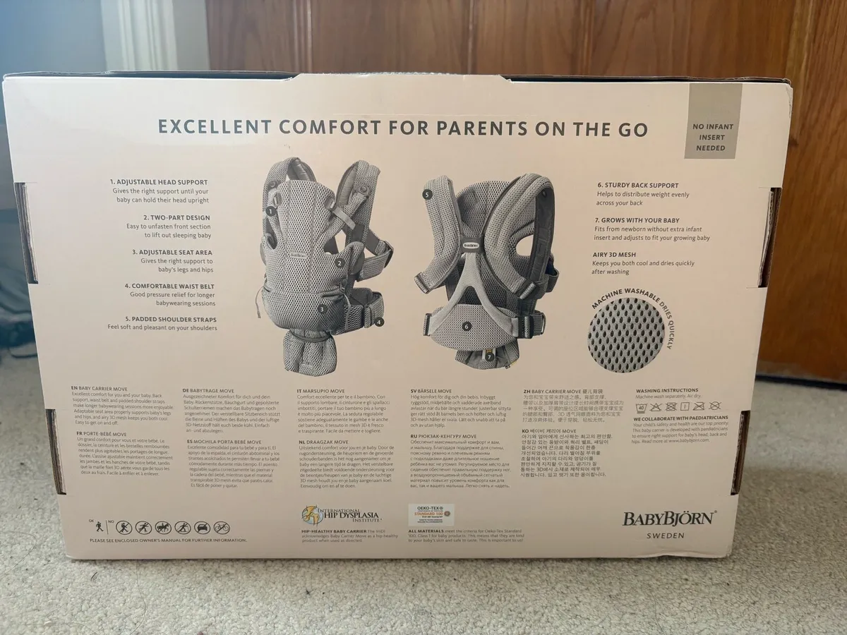 BabyBjorn Baby Carrier Move - Sage Green - Image 3