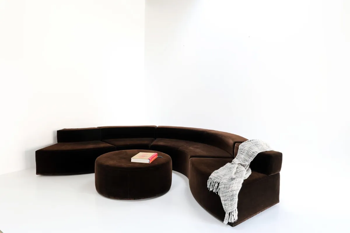 Designer Sofa - modular 5 piece mid century modern - Image 1