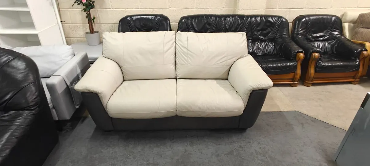 Leather Sofa Bed - Image 2