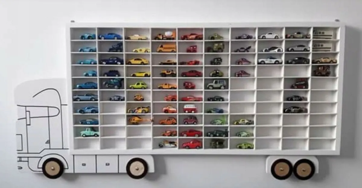 Cabinet Display Shelf Truck Kids Storage - Image 1
