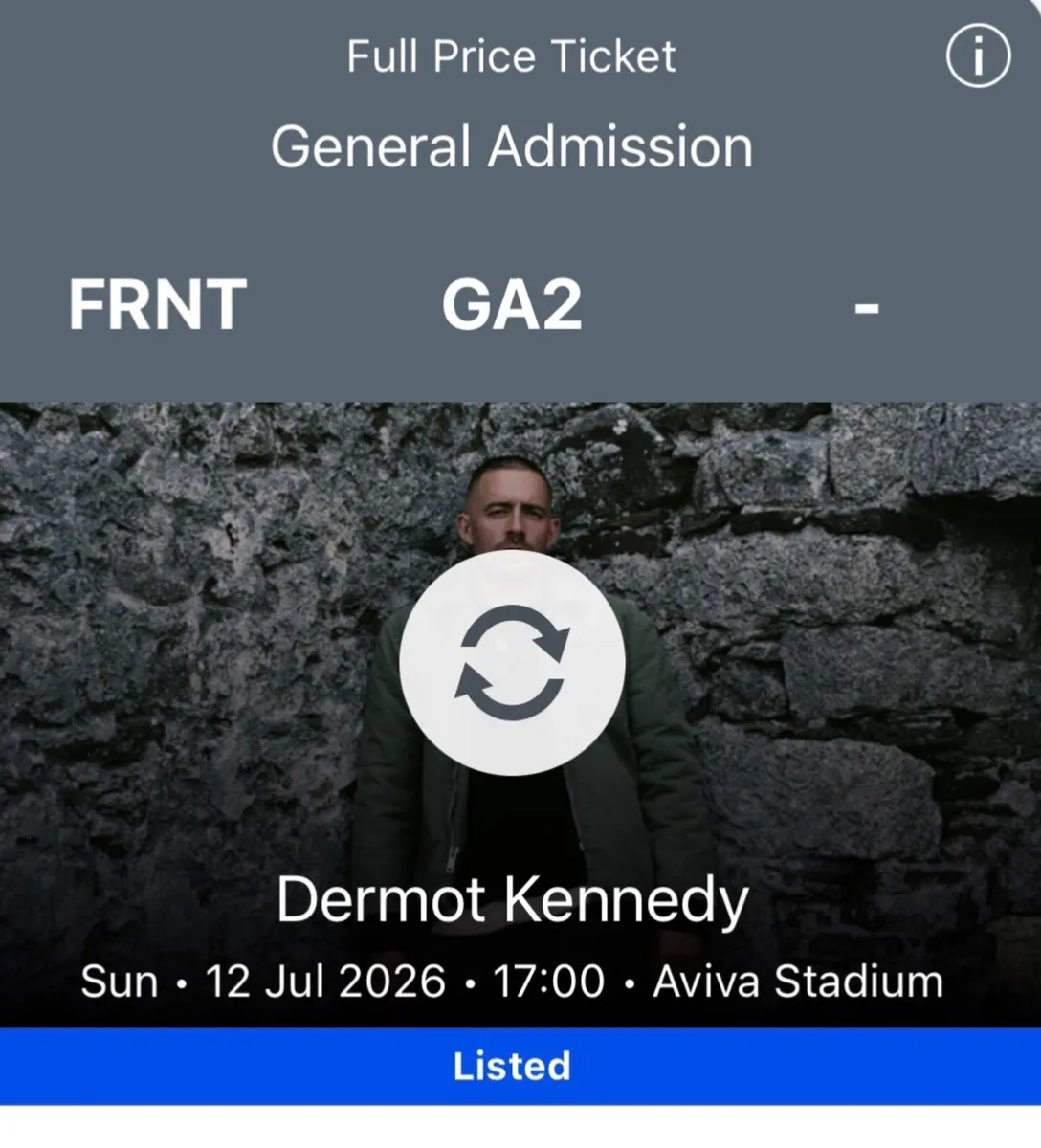 Dermot Kennedy&Amble Tickets -  12 July. - Image 1
