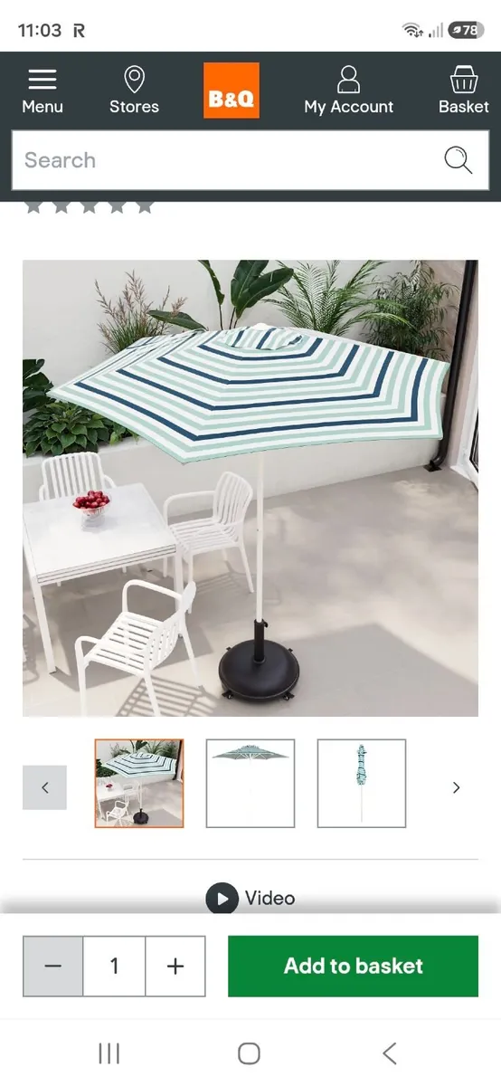 Garden table parasol - Image 3