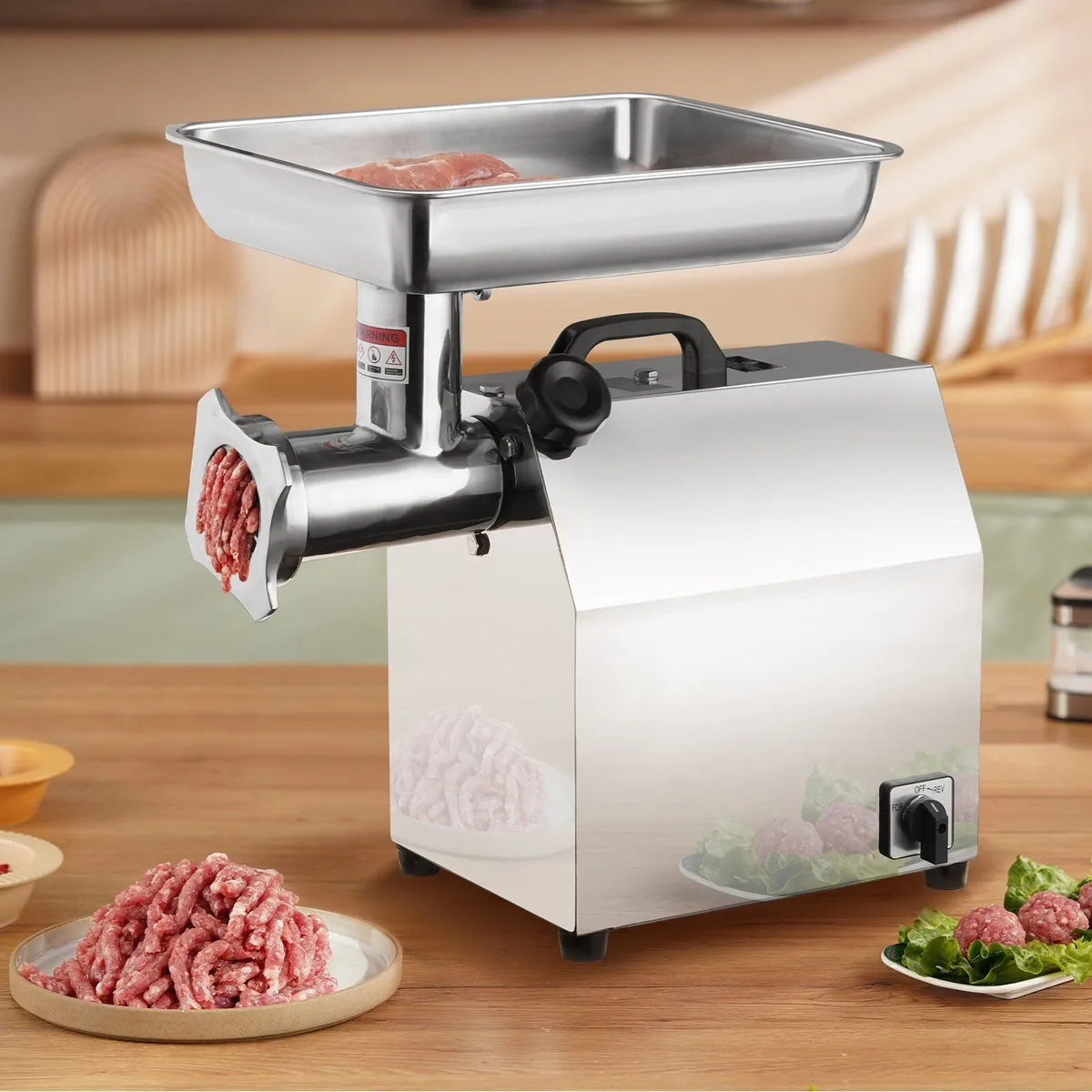 Electric Meat Grinder 1100w Stainless Steel Mincer - Image 2