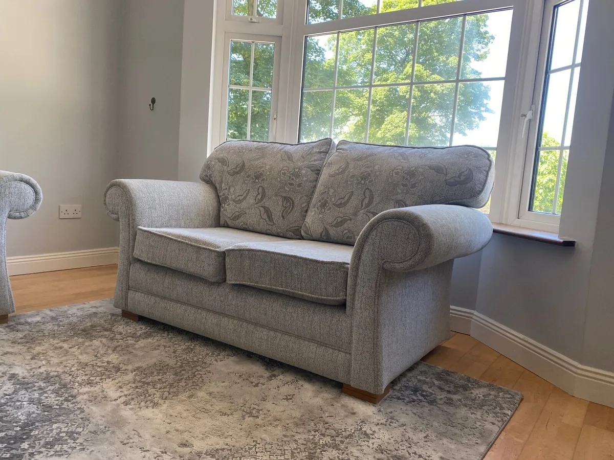 2 Twin Couches and Beautiful Rug - Image 1