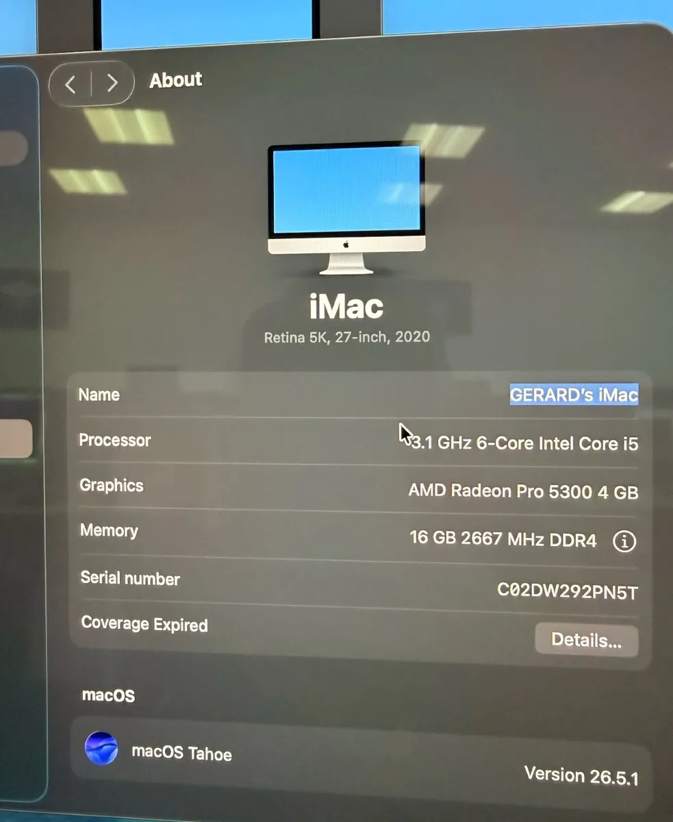 27" Imac 2020 - Image 3
