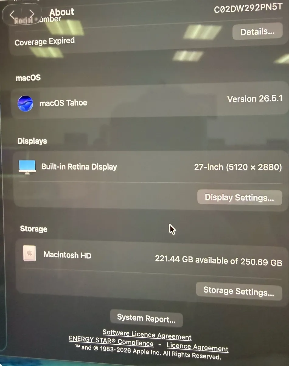 27" Imac 2020 - Image 4
