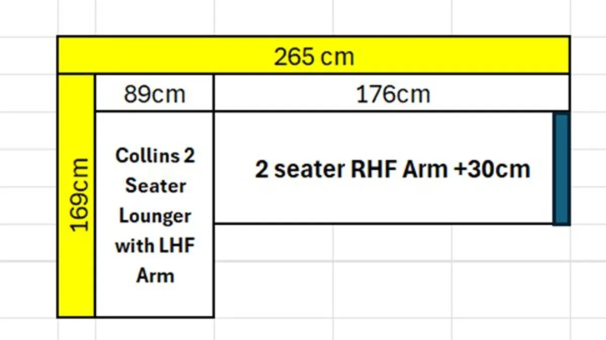 Finline Furniture L Shaped Sofa - Image 2