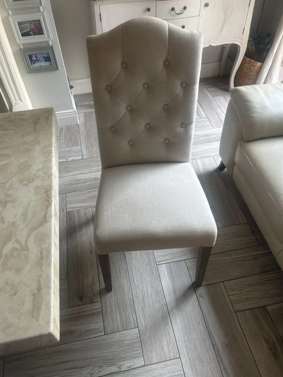 linen dining chairs - Image 4
