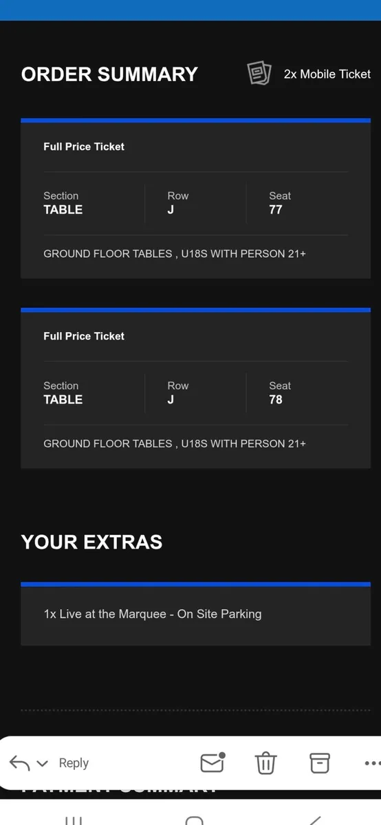 Live at the Marquee Masters tickets - Image 1