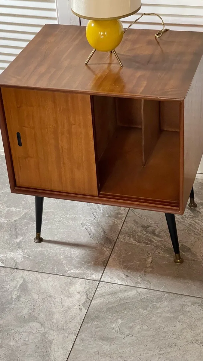Mid century record cabinet - Image 2