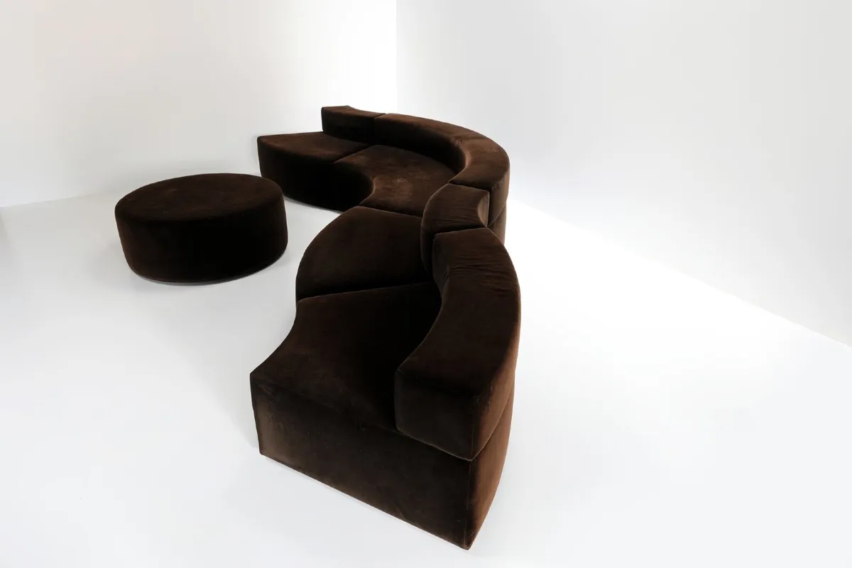 Designer Sofa - modular 5 piece mid century modern - Image 2