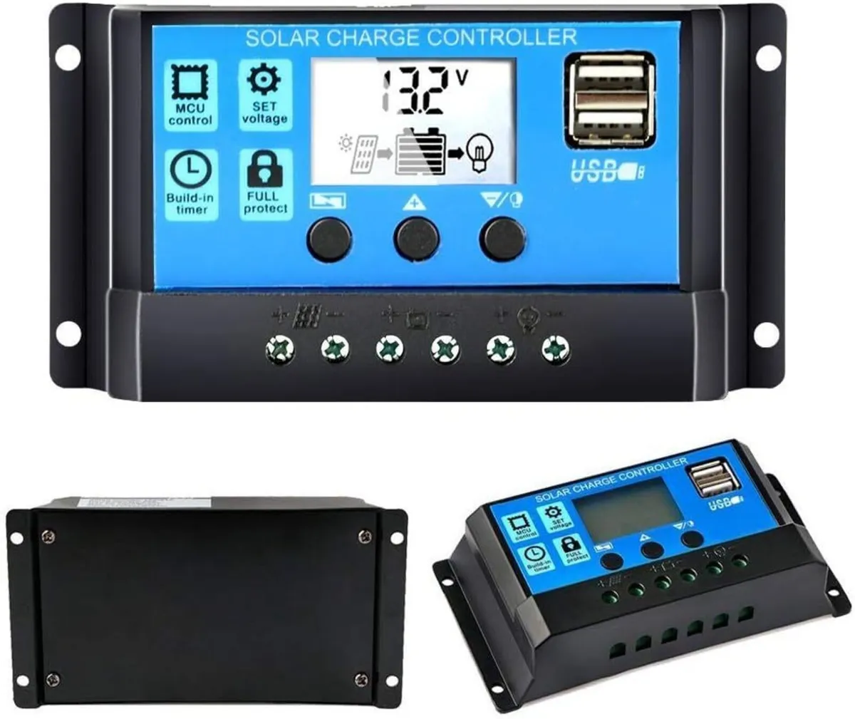 Solar Charge Controller 20A 12V/24V PWM - Image 1