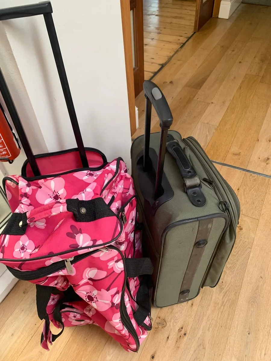 2 travel bags with wheels