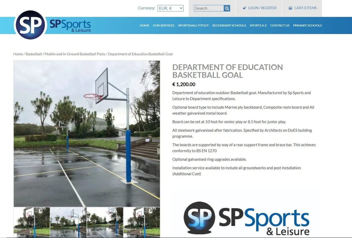Basketball Hoop Heavy Duty Galvanised - Image 4