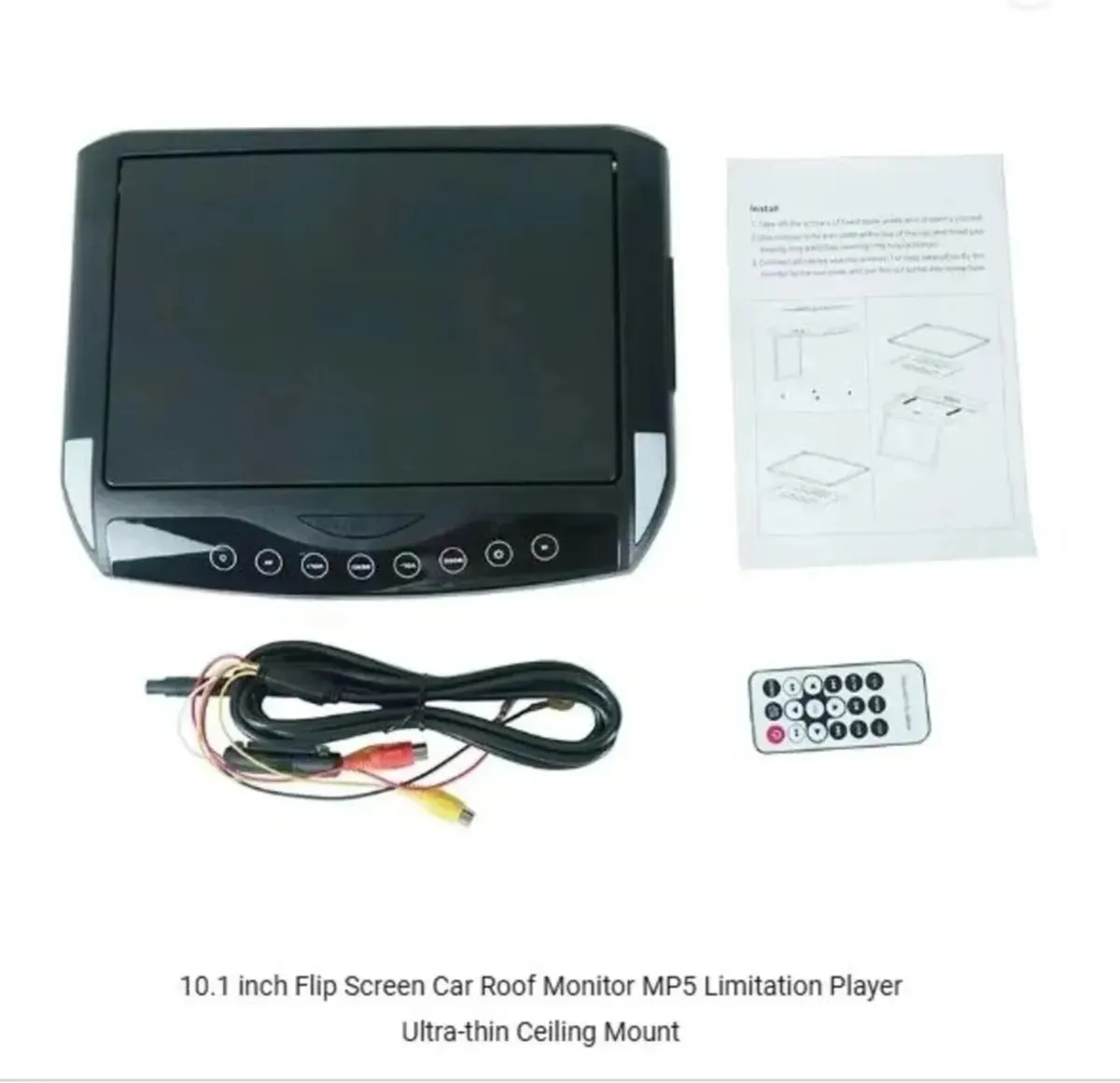 10.1 Inch Car Roof Monitor MP5 Flip Down Screen - Image 2