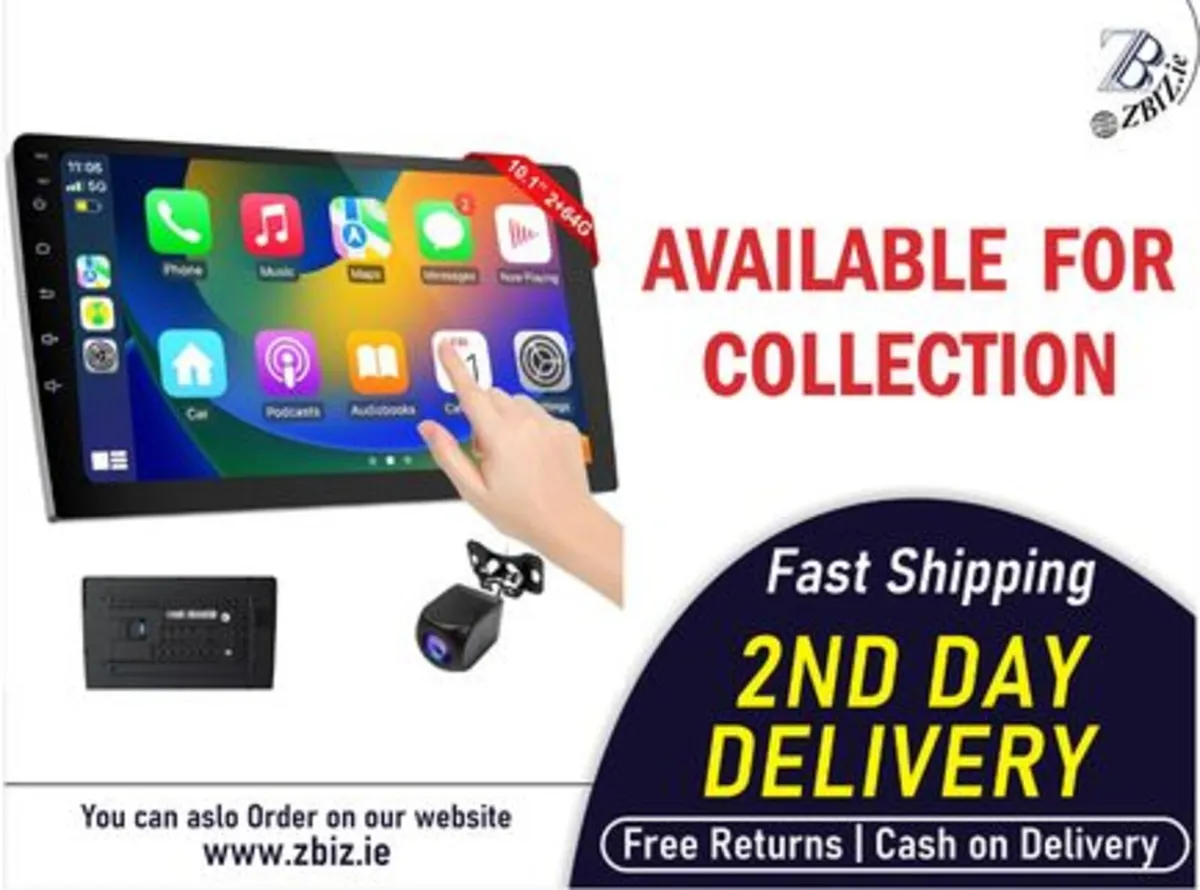 10.1 Inc 2Din for Android 8.1 Car Stereo Radio - Image 1