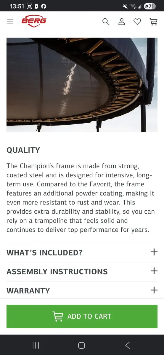 Berg  grand trampoline - Image 2