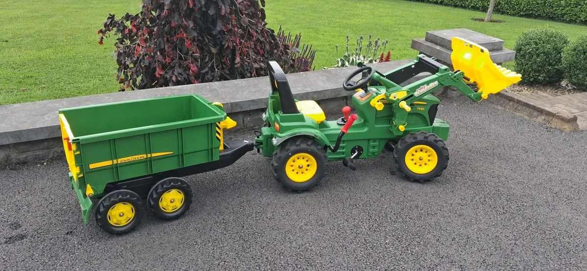 Rolly toys John Deere tractor & tipper trailer - Image 3