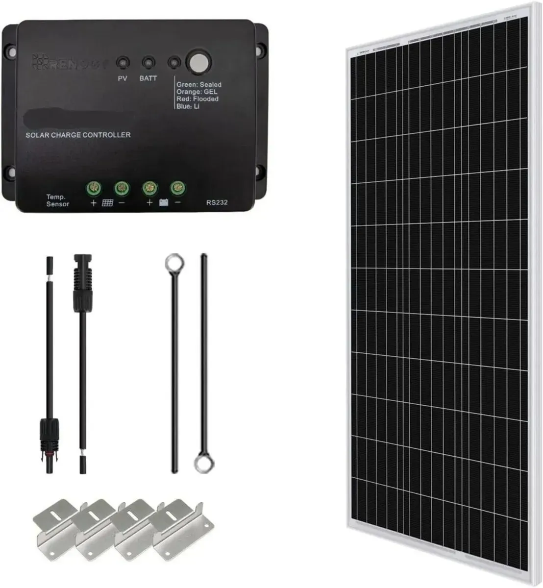 12V Solar Panel Kit Off-Grid System for Homes & RV - Image 1