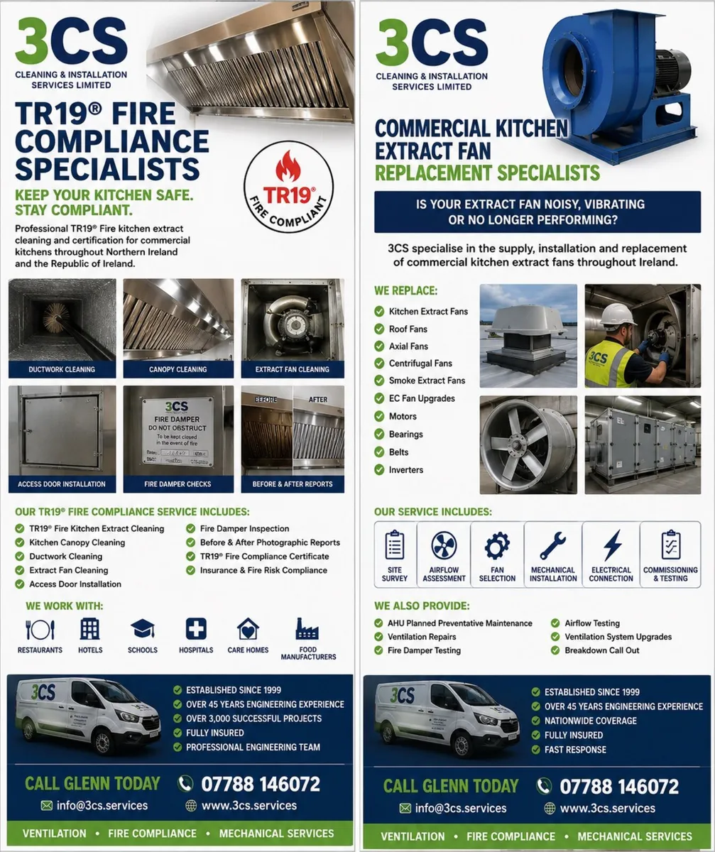 Commercial Ventilation Specialists – TR19 Fire
