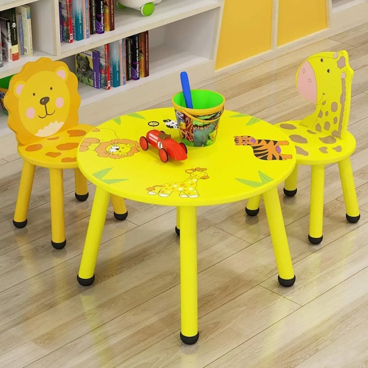 Table and Chair Children Safari Furniture Set - Image 1
