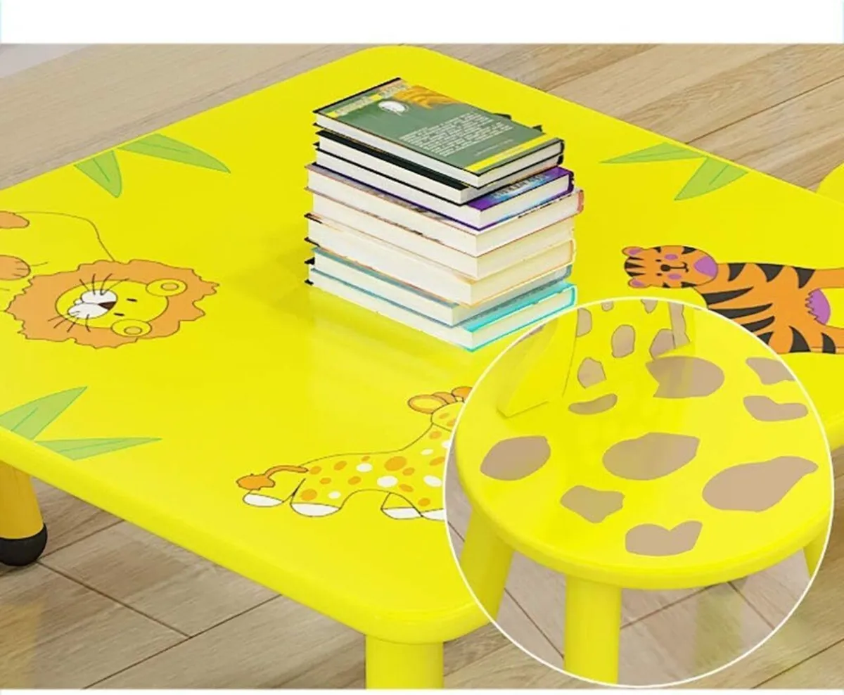 Table and Chair Children Safari Furniture Set - Image 4