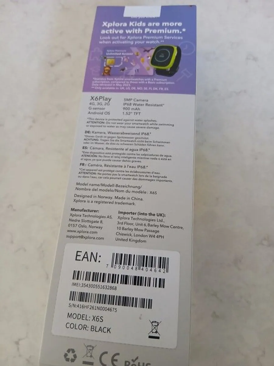 Xpolra X6 Play smart phone watch - brand new/in box - Image 3