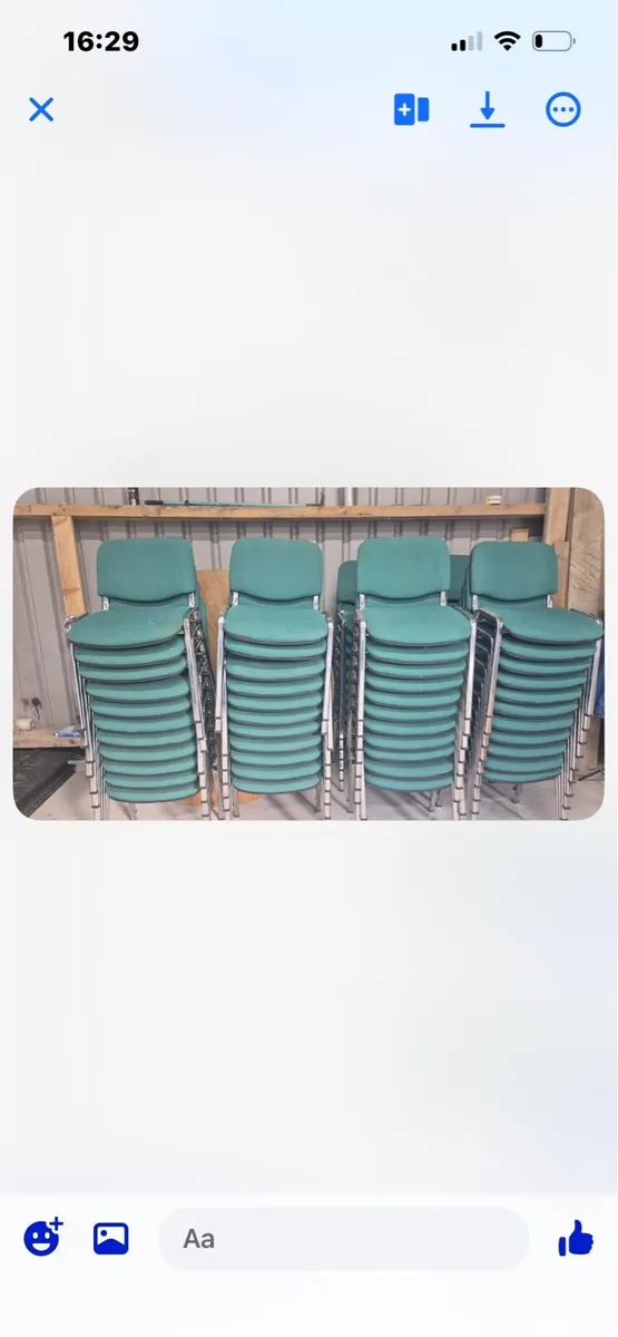 64 chairs and 7 tables - Image 1