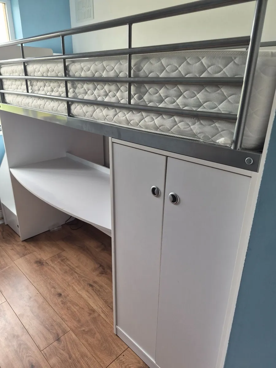 Bunk bed with study table and wardrobe - Image 3