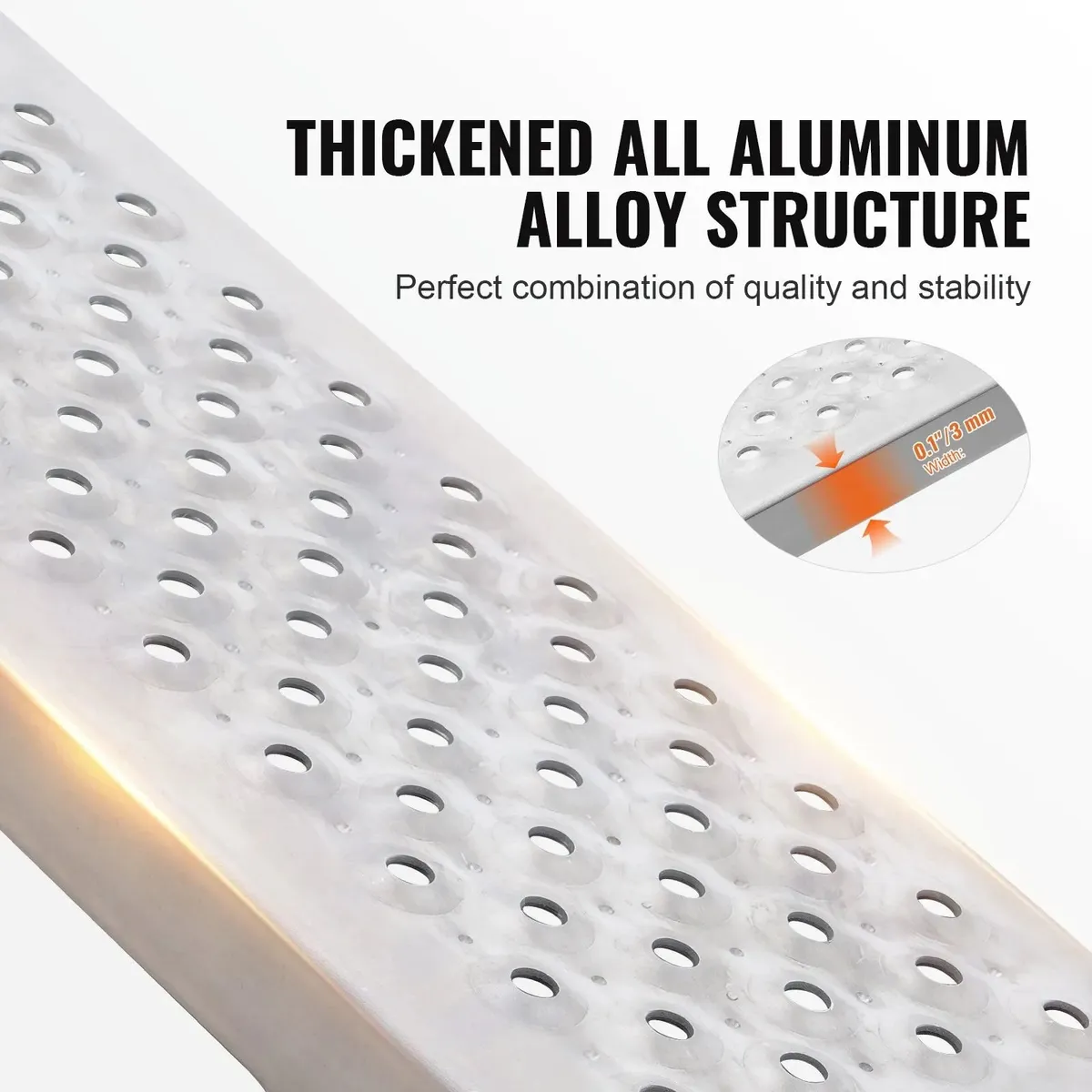 Portable Loading Ramps 2 Pcs Durable Aluminum Shed - Image 4