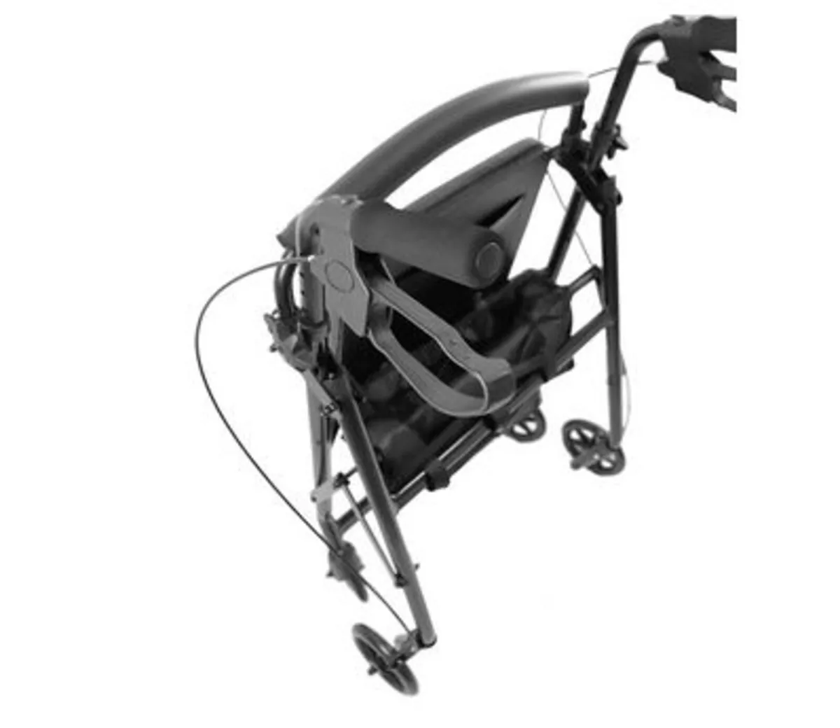 Rollator Lightweight Foldable Walker with Tray - Image 4
