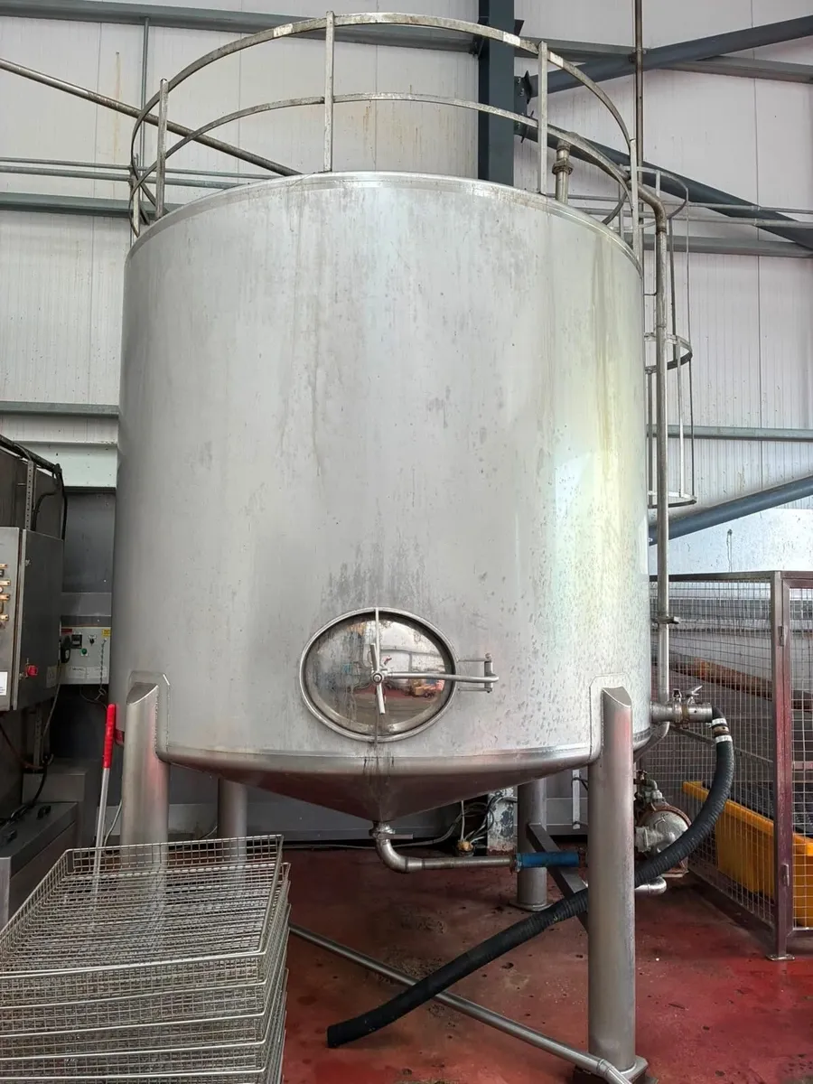 Stainless steel tank with paddle mixer - Image 1