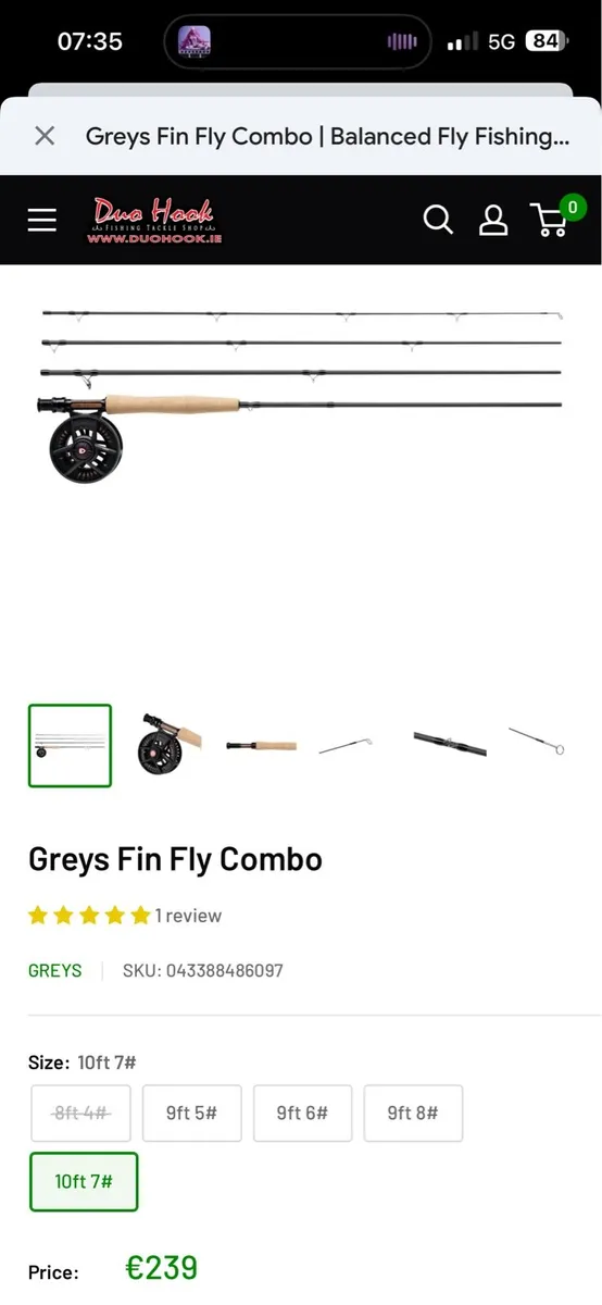 Greys Fin Fly Combo 10ft7 - Image 1