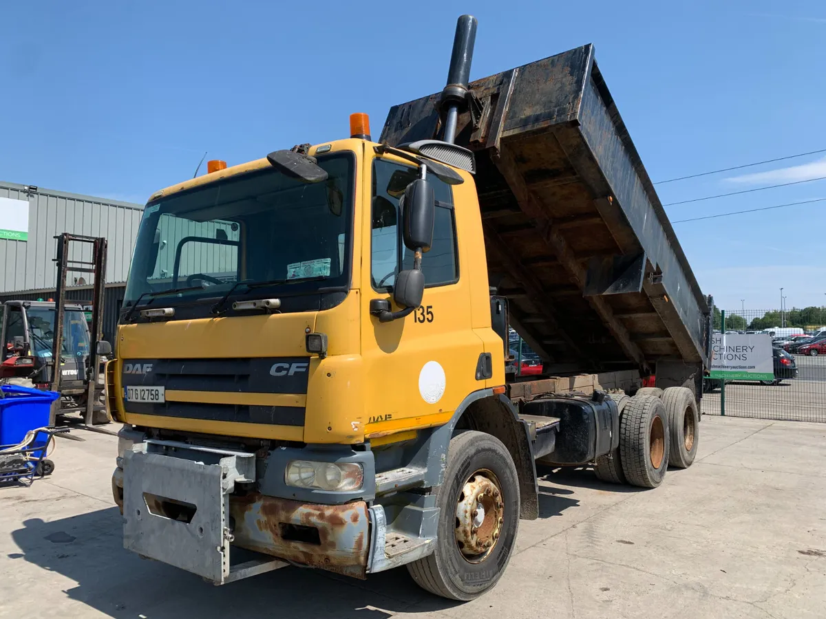 UNRESERVED 2007 DAF CF 75.310 6X4 TIPPER FOR AUCT - Image 1