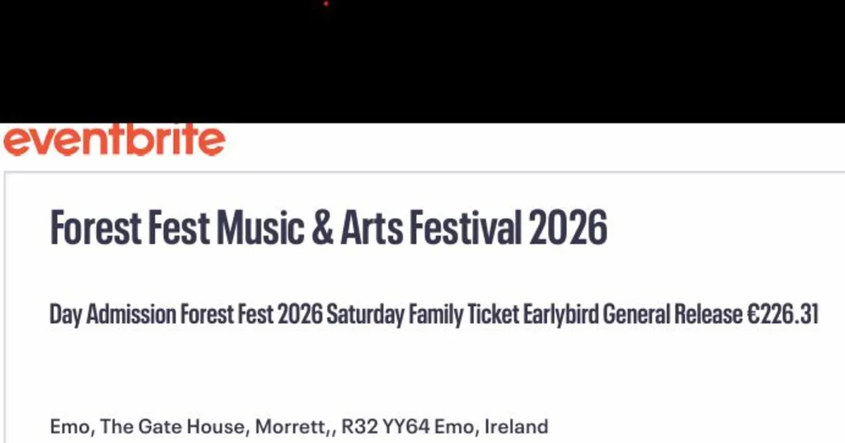 Forest fest family ticket Saturday 25th July