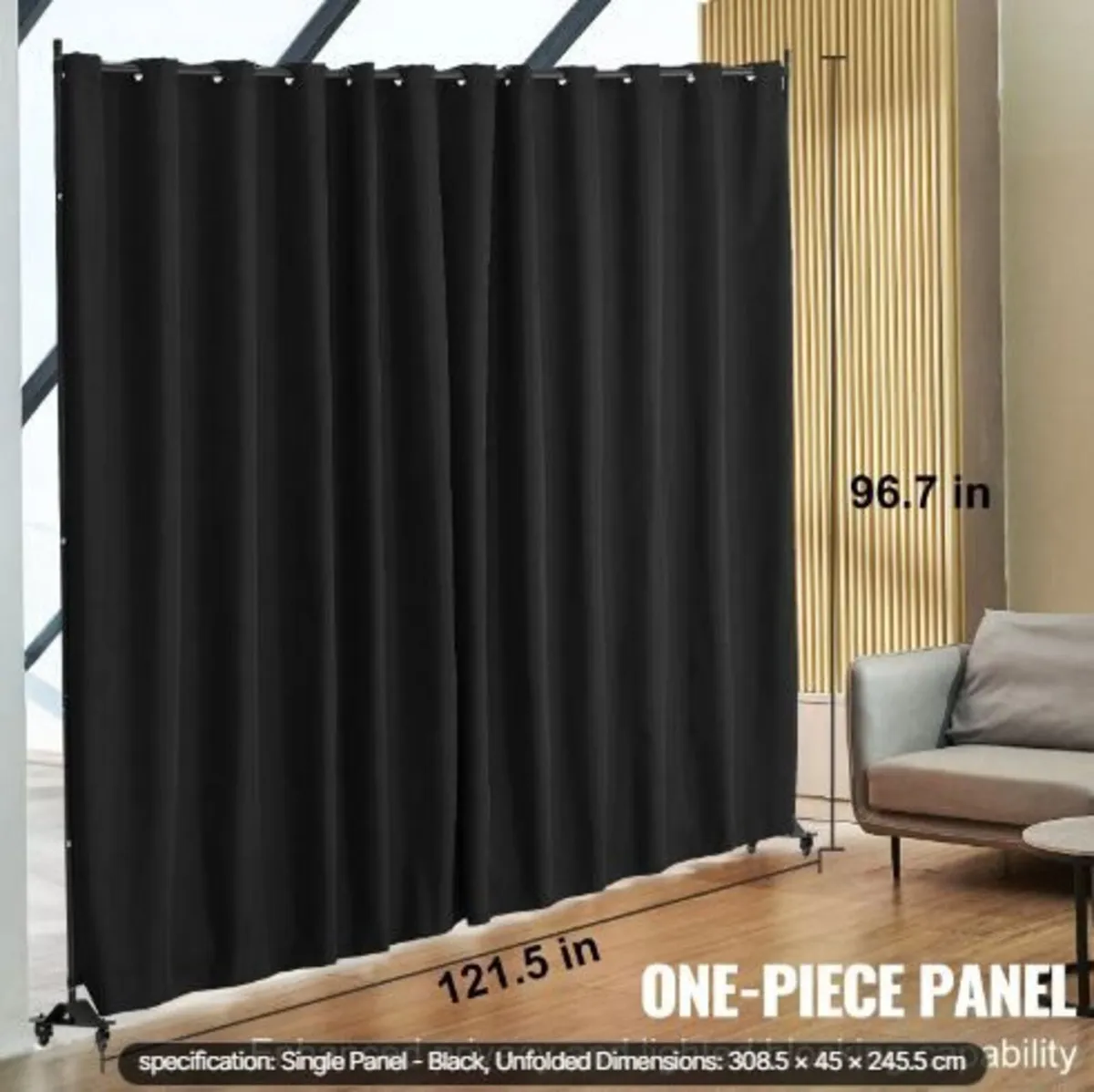 Room Divider, Portable Panel Room Divider - Image 4