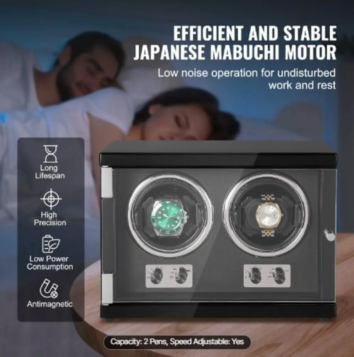 Watch Winder, Dual Watch Winder - Image 2