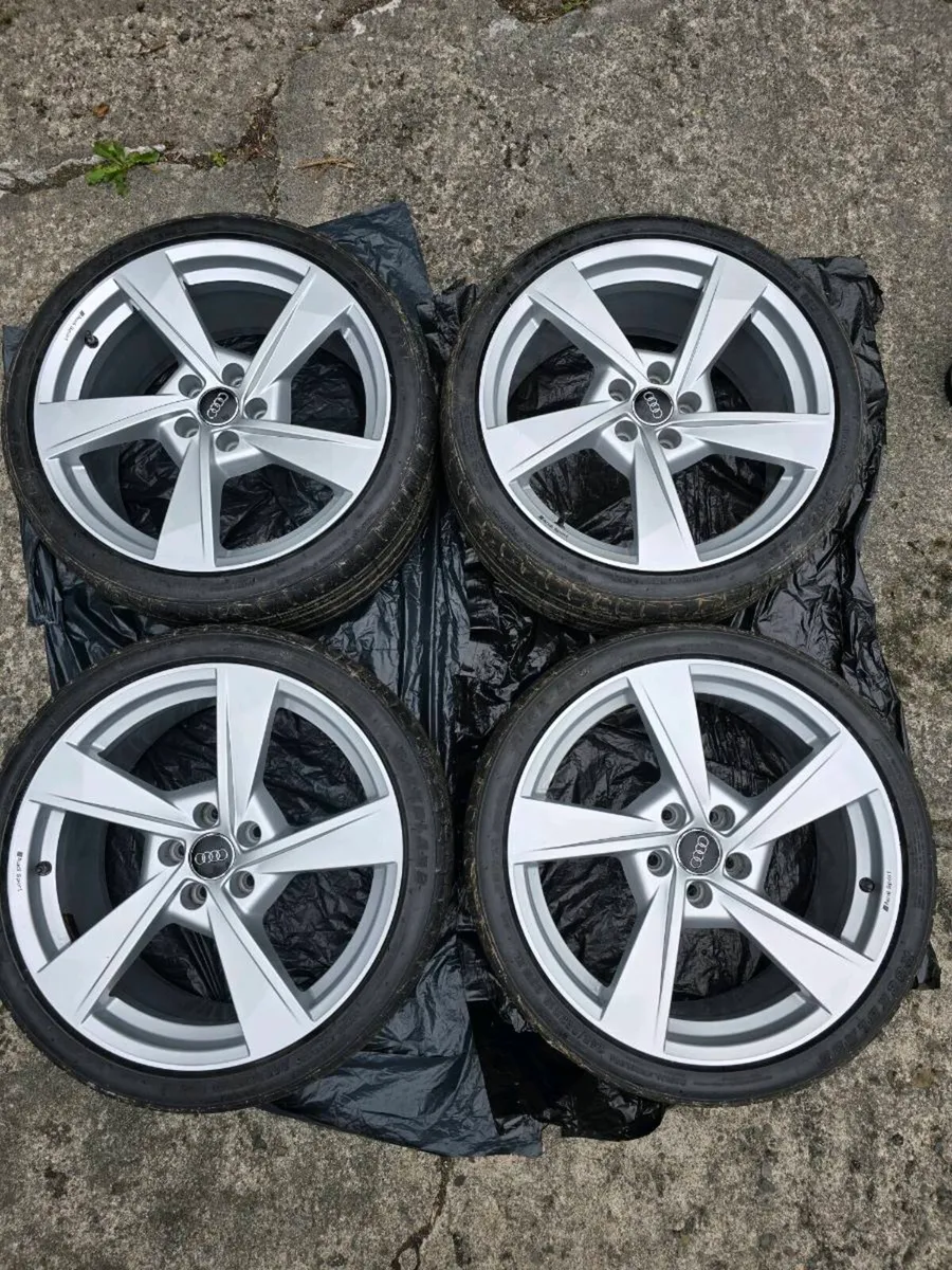 Genuine Audi 19" Sport alloy wheels with tyres. - Image 1