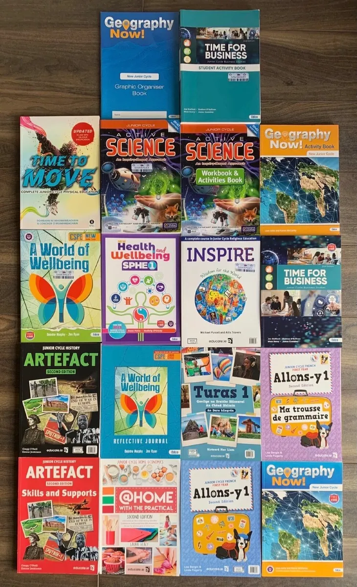 Junior Cert textbooks FREE activity books /exam pa
