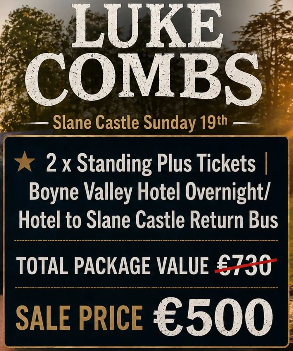Luke Combs Tickets Hotel Bus Transfer Sunday 19th - Image 2