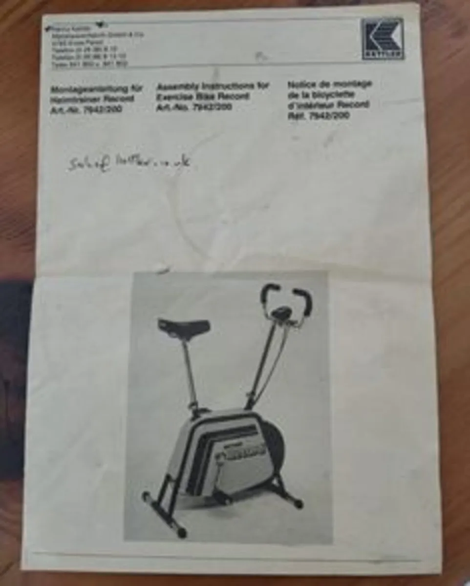 Heimtrainer Record No. 7942-200 - Image 2