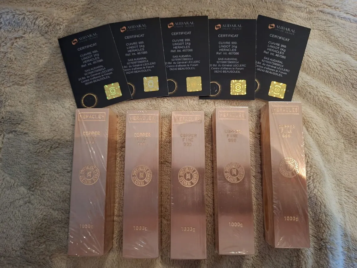 5kg .999 Copper Bar Set - Image 3